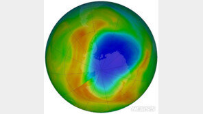 남극 상공 오존층 구멍, 발견 34년만에 가장 작아져