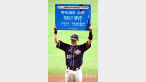 ‘데일리 MVP’ 박세혁 “시리즈 MVP보다 우승포수!”