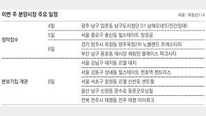 [부동산 캘린더]물량 줄어 전국 5개 단지 5316채 분양