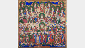 70여년 만에 한국 땅 밟은 128년된 불화 ‘범어사 신중도’