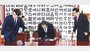 ‘4+1’ 선거법 진통, 민주-한국당 ‘회기’ 충돌… 본회의 못열어