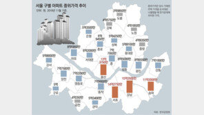 또 풍선효과… 규제 덜한 강북 9억 이하 아파트 호가 껑충