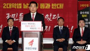 한국당 “선거법 개정안 통과시키면 헌법소원 청구할 것”