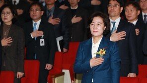 추미애, 장관 취임식서 ‘개혁’ 17번 강조…조국땐 10번