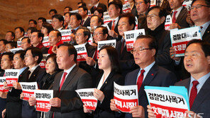 한국당 “추미애 인사 학살” 반발…본회의 거부·탄핵소추 제출