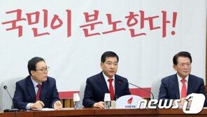 청와대로 간 한국당 “좌파독재 위해 檢 학살 망나니 칼춤”