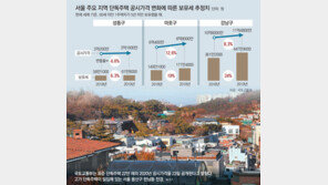 서울 단독주택 공시가 6.8%↑… 9억 넘는 집은 더 올려