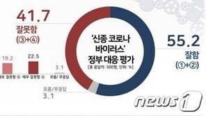 文정부 ‘신종 코로나’ 대응…잘한다 55.2% vs 못한다 41.7%