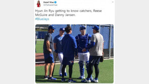 류현진 불펜피칭-김광현 캐치볼…‘코리안 좌완 듀오’ 새출발 스타트