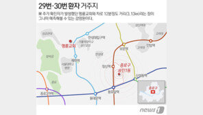 종로구민 30번환자 서울대병원·강북서울외과·고대안암병원 방문