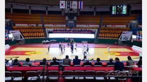 [포토] 코로나19로 인해 무관중 경기가 펼쳐진 한국-태국 농구경기!