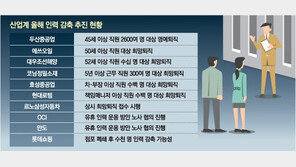 규모-업종-연차 불문… 산업계 ‘구조조정 칼바람’