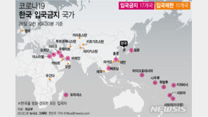 한국인 입국 금지·제한 국가, 총 28곳으로…日·베트남·싱가포르 등