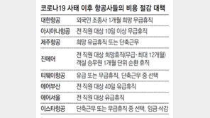 항공사 2만1000명중 7500명 휴직… “월급 줄어 결혼도 미뤄”