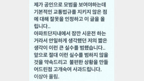 이상아, 안전벨트 미착용 논란 사과 “큰 실수 범해…잘못 인정”