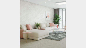 한솔홈데코, 대리석 질감 그대로… 패턴 입은 친환경 벽으로 럭셔리하게