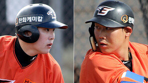 ‘키스톤 쌍포’로 청백전 주름잡는 하주석-정은원 콤비