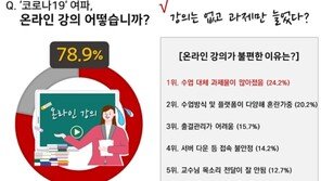 강의 없고 과제 늘어…대학생 78.9% “코로나發 온라인 강의 불편”
