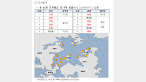 진해만 해역 굴 노로바이러스 확산…“반드시 익혀 드세요”