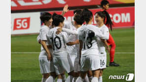 한국 여자축구, 2020년 첫 FIFA 랭킹서 18위…2계단 상승