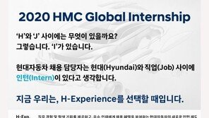 현대차,2020 글로벌 인턴십 채용… 미래사업분야 인재 모집
