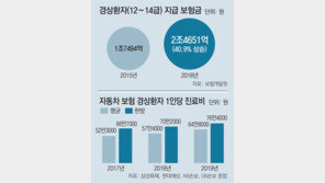 살짝 추돌에 1000만원… 경상환자 보험금 41% 늘어