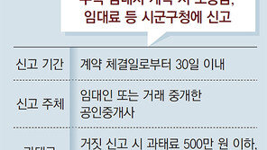 전월세신고제 올해말 도입, 유예 거쳐 내년 하반기 시행