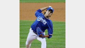 ‘젊은 사자’ 원태인, 잠실서 쌍둥이 사냥