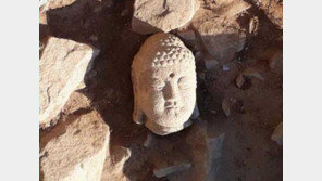 경주 남산서 불상 머리 발견…통일신라시대 석불좌상 추정