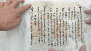 태안에서 ‘조선 수군 군적부’ 발견…몰라서 벽지로 썼다