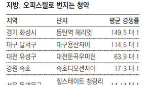 청약 열풍, 오피스텔-지방 아파트로 확산