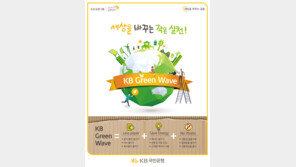 KB국민은행 ‘KB그린웨이브 캠페인’ 실시
