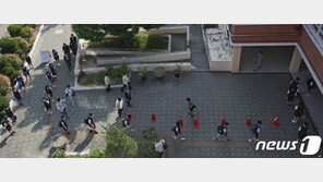 전학년 등교개학 첫날 “또 패쇄될까 걱정”…교내 집단감염 시험대