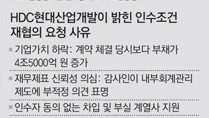 칼자루 쥔 현산 “가격 깎아달라”