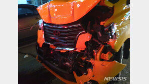 ‘만취’상태서 어린이보호차량 몰다 1t트럭 추돌한 원장 입건