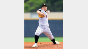 [포토] 광주진흥고 승리로 이끈 조재웅의 역투