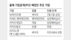 SK바이오팜 등 대어급 등장에… 하반기 공모시장 흥행 기대감