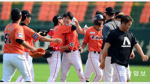 18연패 탈출 한화, 23일만의 환호