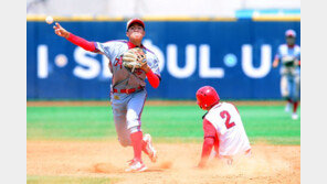 [포토] 양서준 ‘병살 플레이를 노릴테야~’