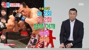 ‘동상이몽2’ 정찬성, 복시 증상에 눈 수술…“해결 안 되면 선수 그만둬야”