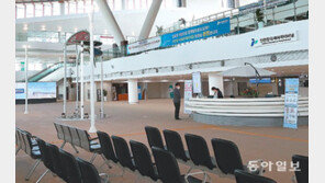 한산한 인천항 신국제여객터미널