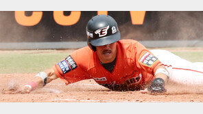 몸에 맞고 몸 던지고… 죽자사자 ‘캡틴 독수리’