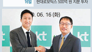 KT “인공지능 연합군 확장”… 현대로보틱스에 500억 투자