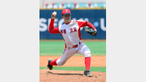 [포토] 진강철 ‘혼신을 다한 투구’