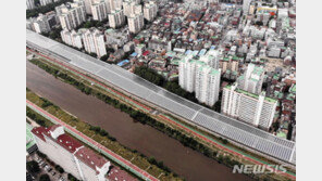 동부간선도로에 ‘태양광 방음터널’…300가구 사용 전력 생산