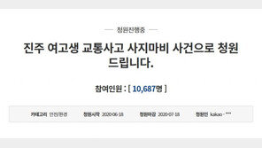 칼치기 차량에 동생은 사지마비…진주 여고생 언니 靑 청원