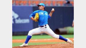 [포토] 경기상고 역전 의지 꺾은 김진욱의 강력투