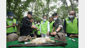 농협중앙회, 6·25전사자 유해발굴현장 방문…격려금 전달