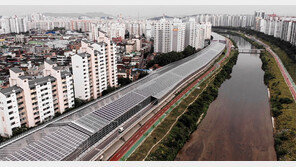 소음 막고 전기 만들고… 동부간선도로에 태양광 방음터널