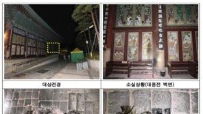 경찰, 조계사 방화 30대 구속영장…벽화 일부 소실